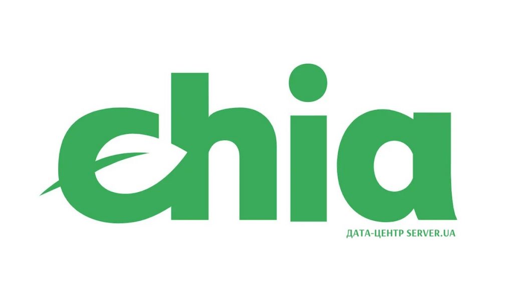 Green Chia cryptocurrency logo.