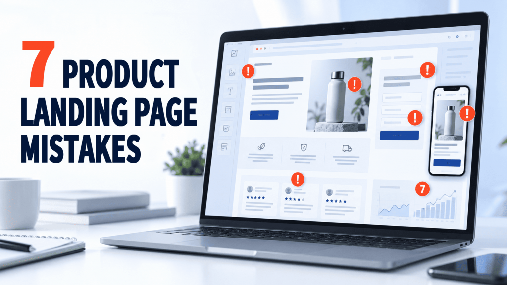 7 mistakes when launching a product landing page.